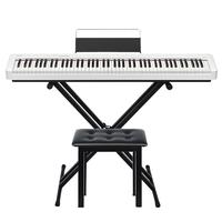 CASIO 卡西欧 电钢琴CDPS110白色88键重锤数码电子钢琴时尚轻薄便携款+X架