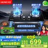 火王 HIONE 燃气灶天然气家用台式嵌入式旋钮猛火灶具一级能效煤气灶双灶2W01L/B 管道天然气（12T）
