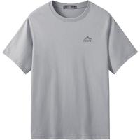 骆驼 三防棉感t恤男士圆领透气潮流宽松休闲运动短袖夏季M13BAQR045 XXXL M13BAQR045黑色（三防T）