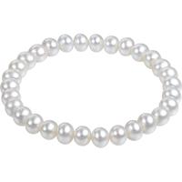 六福珠宝 F87ZZY001 简约珍珠手串 8.11g