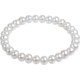 六福珠宝 LUKFOOK JEWELLERY F87ZZY001 简约珍珠手串 8.11g