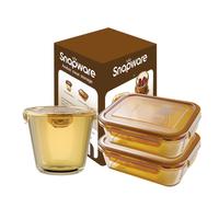 VISIONS 康宁 保鲜盒套装 3件套(600ml*2+700ml)