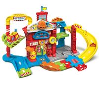 伟易达（VTECH）神奇轨道车系列自由拼接智能感应电子声光早教1-5岁宝宝  声光拯救消防局 神奇轨道车-声光拯救消防局