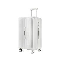 森马 行李箱万向轮拉杆箱旅行密码箱大容量多功能皮箱 乳白 24英寸 24英寸 多功能-干湿分离内里