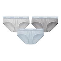 蕉内 银皮3系女士精梳棉内裤中腰10A抗菌撞色腰带夏季透气三角礼盒3件