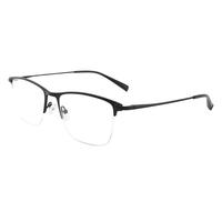 essilor 依视路 CVF4021BK 黑色半钛眼镜框+钻晶A4系列 1.60折射率 防蓝光镜片