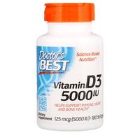 Doctor's BEST 维生素D3 5000IU软胶囊180粒