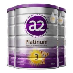 a2 Platinum紫白金系列 幼儿奶粉 3段6罐  900g（含税）