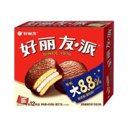 好丽友 巧克力派 408g
