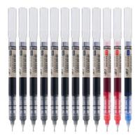 deli 得力 33766 拔帽中性笔 9黑2红1蓝 0.5mm 12支装