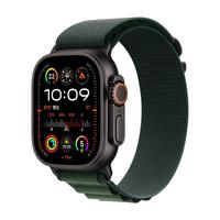 今日必买、国家补贴：Apple Watch Ultra2 智能手表 GPS+蜂窝版 49mm 钛金属黑色表壳 暗绿色高山回环式表带 M