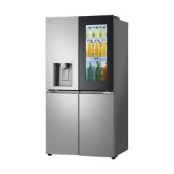 LG 638L十字四门冰箱 大容量敲一敲全自动制冰机冰箱 直驱变频风冷无霜 冰趣系列F664MPY88D 星河银