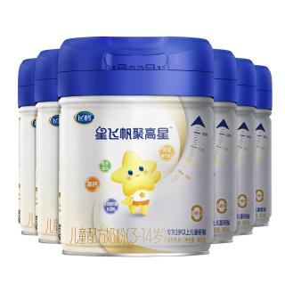 飞鹤 星飞帆聚高星4段3-14岁儿童奶粉800g*6罐
