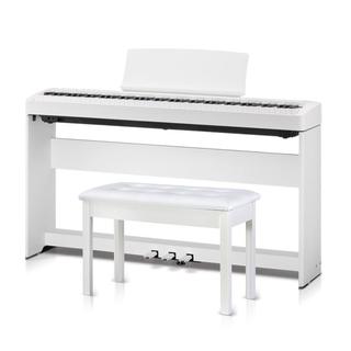 KAWAI ES120 电钢琴 88键重锤键盘 白色 原装全套+琴凳礼包