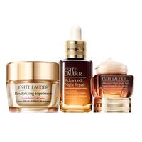 雅诗兰黛 眼面三部曲（棕瓶精华30ml+胶原霜乳霜款50ml+棕眼15ml）护肤品