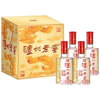 LUZHOULAOJIAO 泸州老窖 六年窖头曲 52%vol 浓香型白酒 500ml*4瓶 凤鸣祥瑞礼盒装