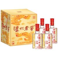 移动端、京东百亿补贴：泸州老窖 六年窖头曲 浓香型白酒 52度500ml*4瓶 凤鸣祥瑞礼盒