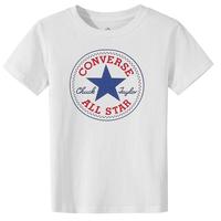 CONVERSE 匡威 CV2022015GS 男童短袖T恤 圆标经典款 纯白色 160cm/(L)