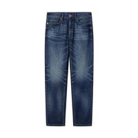 卡宾男装泼墨印花牛仔裤24秋修身裤通勤I3243116003 蔚蓝色47 L (175) 80A/L