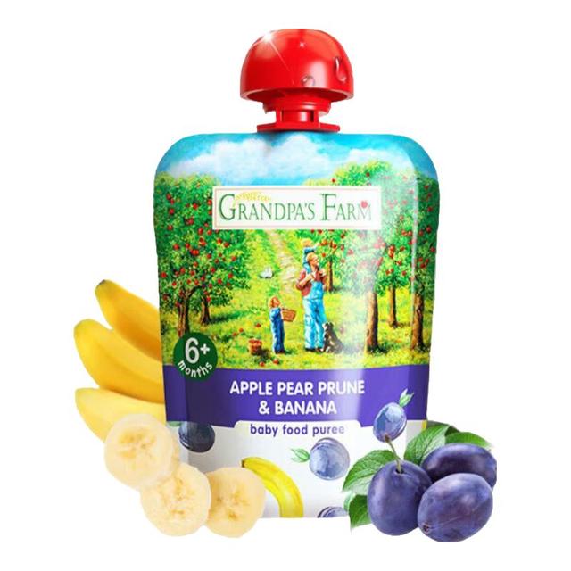 爷爷的农场 Grandpa's Farm 婴幼儿果泥 宝宝辅食水果泥90g