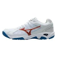 美津浓（MIZUNO）排球鞋男女缓震透气耐磨室内羽毛球鞋乒乓球鞋专项综合训练鞋 白蓝红 WAVE SUPERSONIC CN 36.5 =230mm 白蓝红 V1GA216125