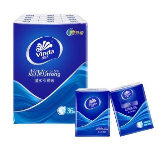 维达 V0036C 超韧手帕纸 4层8张36包 小包式