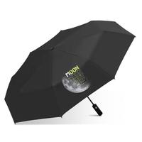 天堂 全自动晴雨伞三折 黑胶防晒太阳伞便携折叠 步月登云