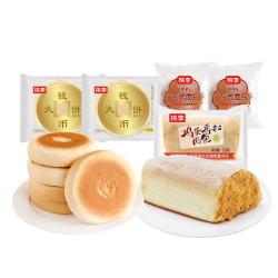 桃李 面包组合 钱币大饼2+鸡蛋香松1+花式2 共410g