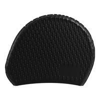 京东京造 硅胶泳帽女士长发泳帽凹凸防滑颗粒游泳帽男女游泳泡泡帽墨黑 舒适零压感/高弹贴合不翻边/墨黑