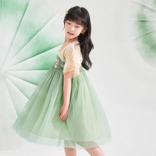 【国风花边袖】女童春秋装连衣裙儿童新中式汉服