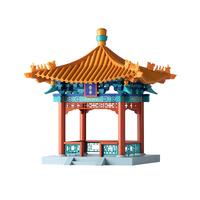 晚峰书屋 故宫凝香亭 榫卯积木