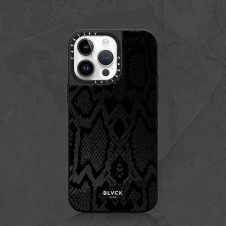 CASETIFYCASETiFY联名BLVCK蛇纹镜面苹果16promax手机壳iPhone15/14拼图13 CASETiFY【黑框-银镜】BLVCK拼图镜 苹果14Pro