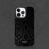 CASETIFYCASETiFY联名BLVCK蛇纹镜面苹果16promax手机壳iPhone15/14拼图13 CASETiFY【黑框-黑镜】BLVCK蛇皮纹 苹果12
