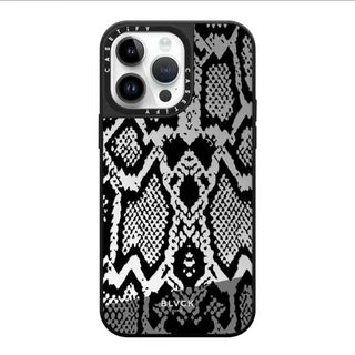 CASETIFYCASETiFY联名BLVCK蛇纹镜面苹果16promax手机壳iPhone15/14拼图13 CASETiFY【黑框-银镜】BLVCK小黑熊 苹果16ProMax