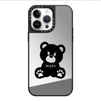 CASETIFYCASETiFY联名BLVCK蛇纹镜面苹果16promax手机壳iPhone15/14拼图13 CASETiFY【黑框-银镜】BLVCK小黑熊 苹果16Plus