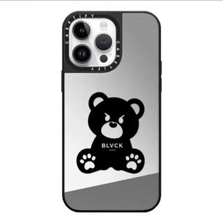 CASETIFYCASETiFY联名BLVCK蛇纹镜面苹果16promax手机壳iPhone15/14拼图13 CASETiFY【黑框-银镜】BLVCK小黑熊 苹果15ProMax