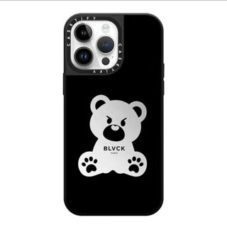 CASETIFYCASETiFY联名BLVCK蛇纹镜面苹果16promax手机壳iPhone15/14拼图13 CASETiFY【黑框-银镜】BLVCK小白熊 苹果14ProMax
