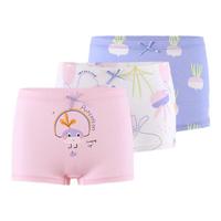 全棉时代儿童内裤男女童内裤5A抗菌 云端飞行+冬日蓝+线描飞行  140 云端飞行+冬日蓝+线描飞行 （5A)