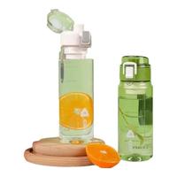 希乐（cille）塑料水杯男女高颜值户外便携儿童tritan运动杯子大容量水瓶 蓝色 550ml