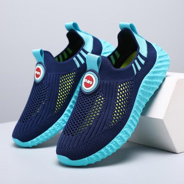 黄色小鸭 PIYOPIYO 儿童运动鞋网面透气大网孔男童跑步鞋轻便舒适一脚蹬