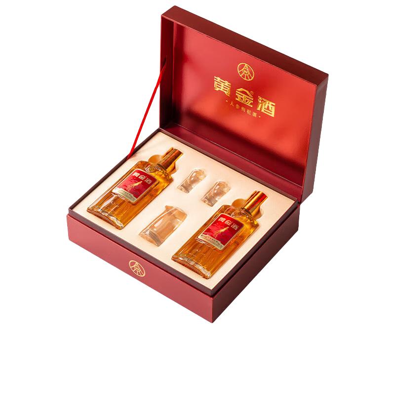 WULIANGYE 五粮液黄金酒人参枸杞酒52%vol 480ml*2瓶礼盒装【报价价格