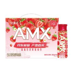 安慕希 草莓味减蔗糖酸牛奶 230g×10瓶