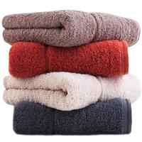 SANLI 三利 毛巾套装 4条装 34*76cm 100g 4条装 绯红色+墨灰色+丁子茶色+桜色