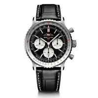 BREITLING 百年灵 明星同款 航空计时系列43自动机械皮带男手表三眼计时飞行表
