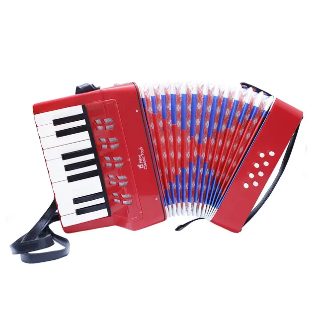 NEW CLASSIC TOYS TL58101 手风琴 大号 8贝斯 17键 红色