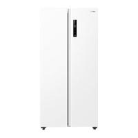 美的 MR-490WKPZE 双变频风冷无霜 470L 极地白 对开门冰箱