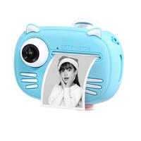 爱百分儿童相机高清数码照相机拍立得3-12岁玩具 高配蓝【高清双摄+大电池+64G精美装】