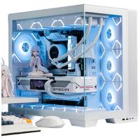 SUPER FLOWER振华 闪蝶 白色 海景房台式机电脑主机箱(模块化设计/20.5°侧装风扇/背插主板)