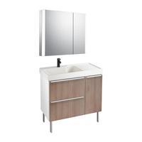 KOHLER 科勒 玲纳系列 K-23796T-1-0+K-23786T-MD1+K-30547T-NA+K-23789T-NA2 智能浴室柜组合 橡木纹 90cm