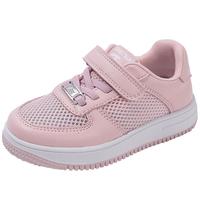 天美意(TEENMIX)天美意儿童运动鞋2024夏季小孩透气小白鞋女童防滑板鞋中大童 粉色 单层 37码